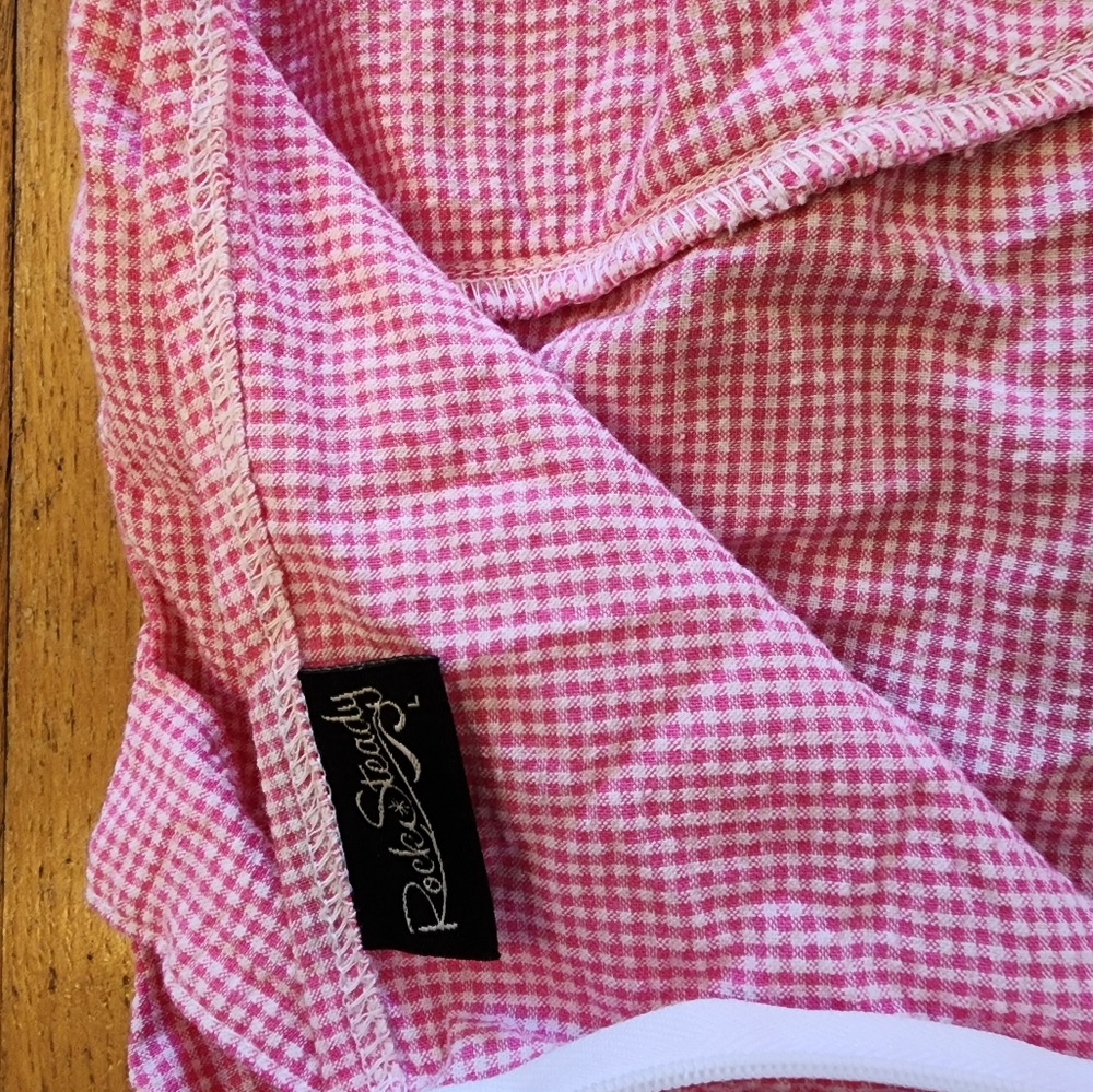 Rock steady red/pink and white halter dress - Picture 8 of 9